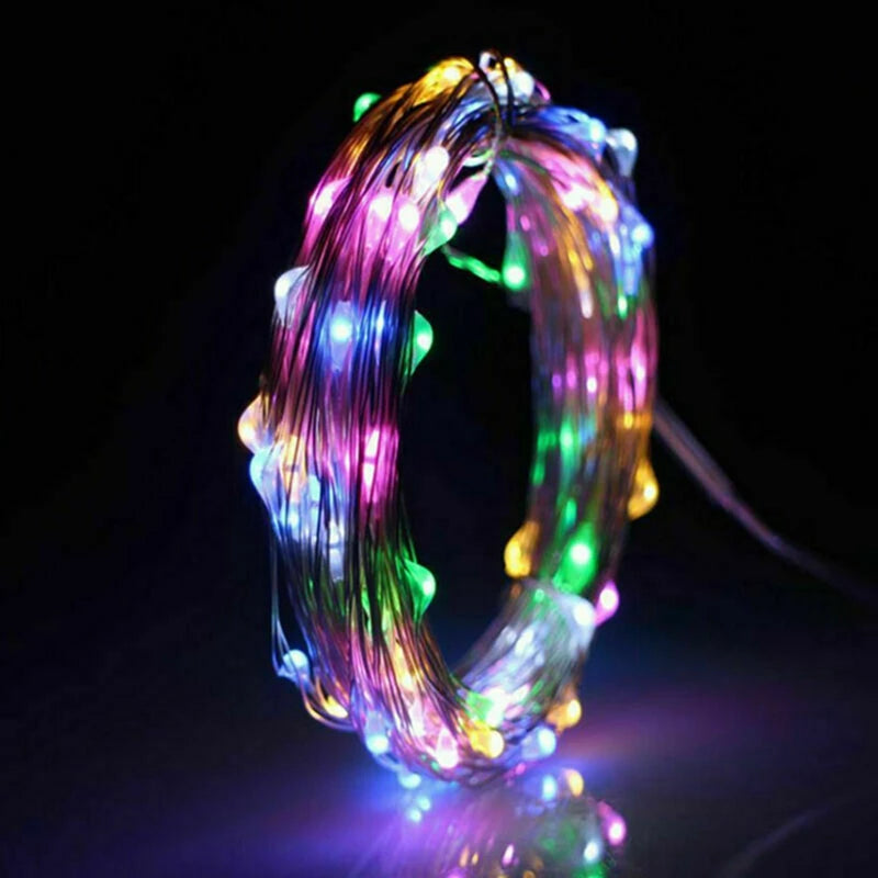 DIY shapeable copper wire fairy light craft
