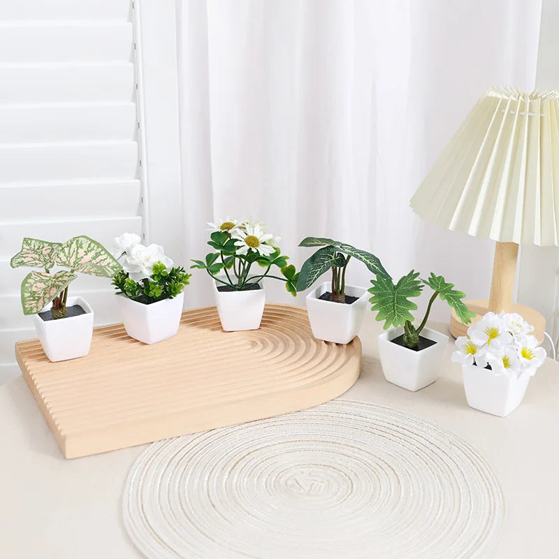 Artificial flowers arranged in a vase, view 9