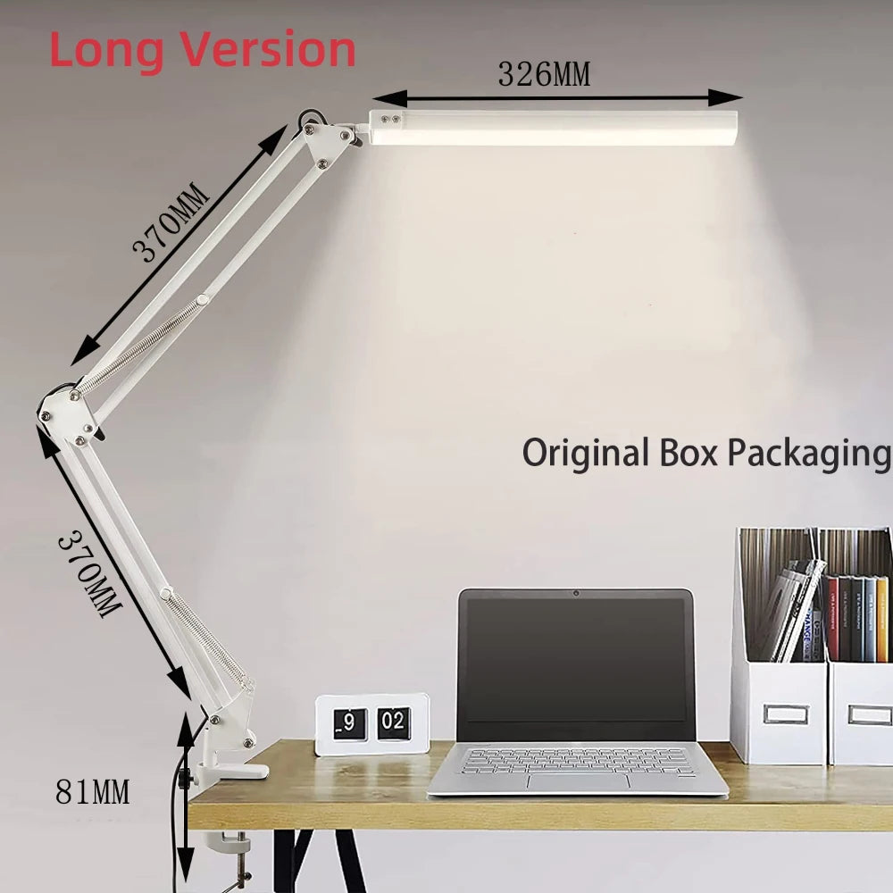 Clamp desk lamp with swing arm and 10W LED, view 8