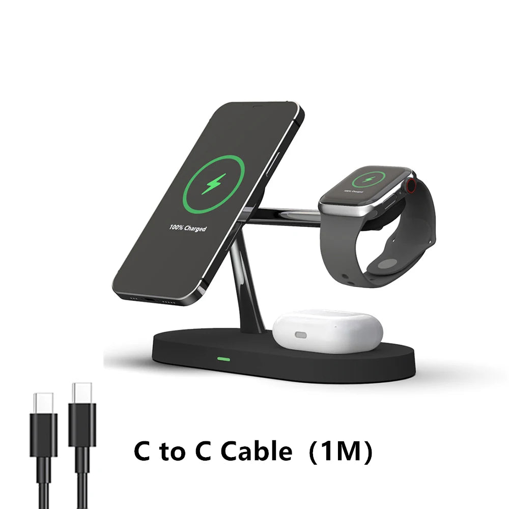 3 in 1 magnetic wireless charging station, view 8