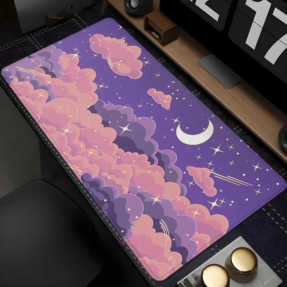 Anime skyscape desk mat, view 9