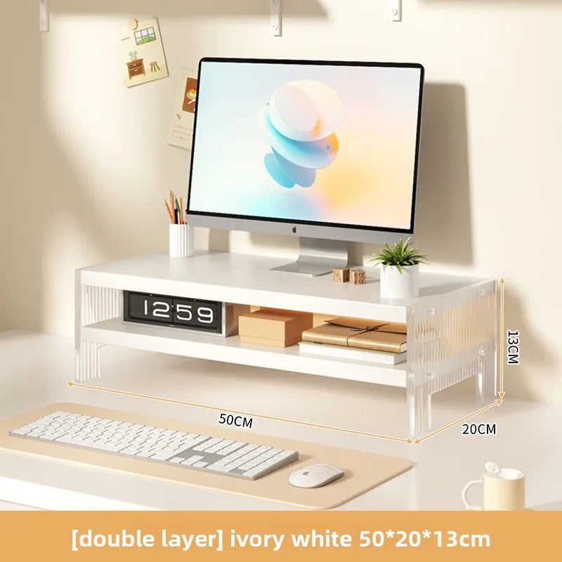 Acrylic monitor stand and desk riser, view 7