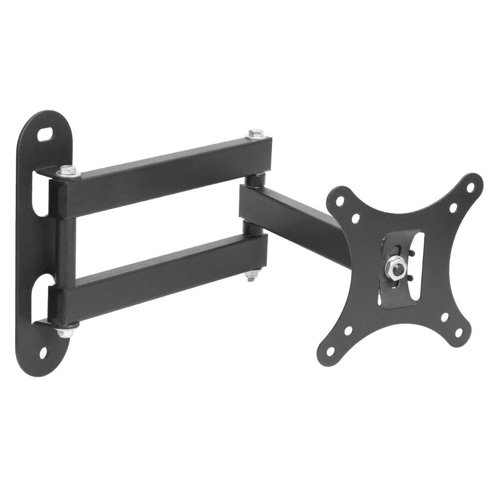 Black retractable TV wall mount bracket, view 9