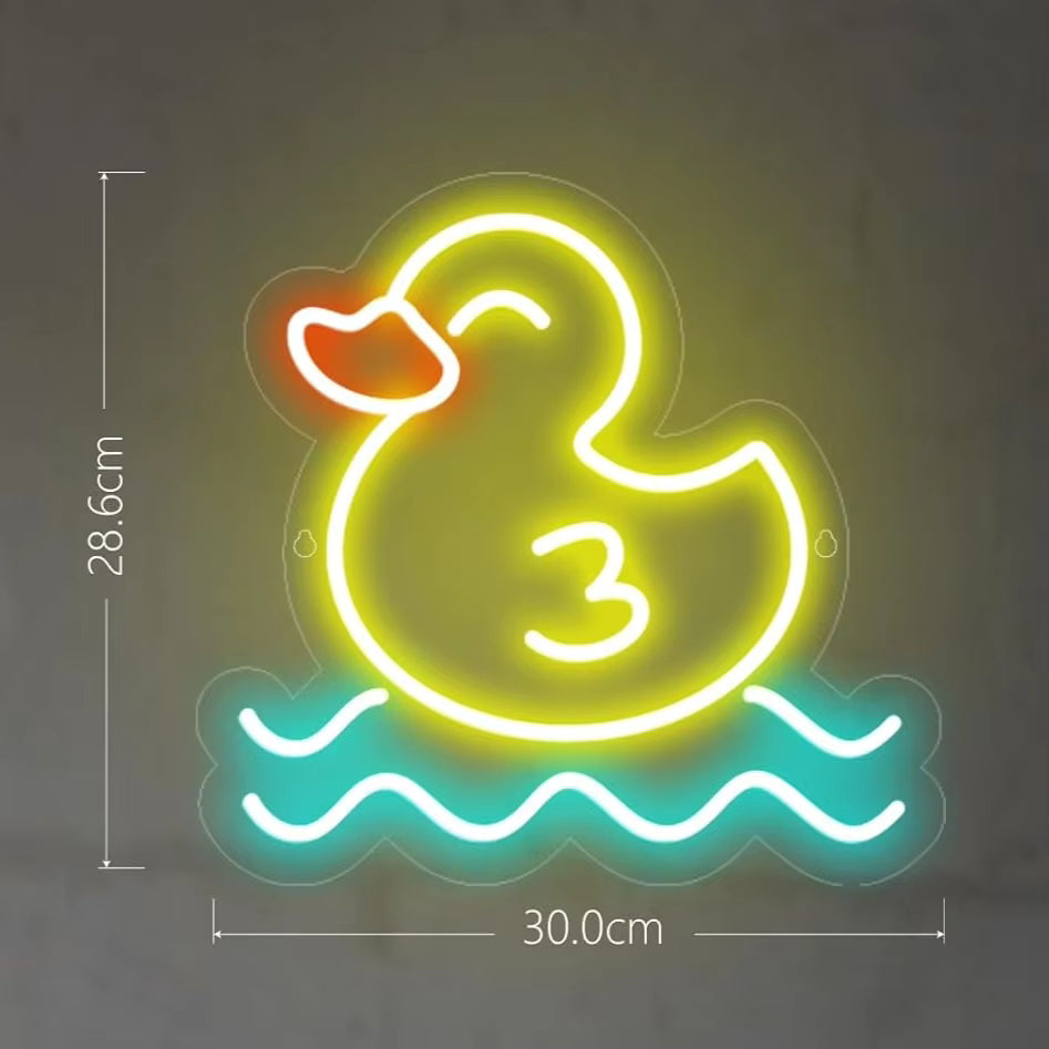 USB duck neon light independent switch bedroom
