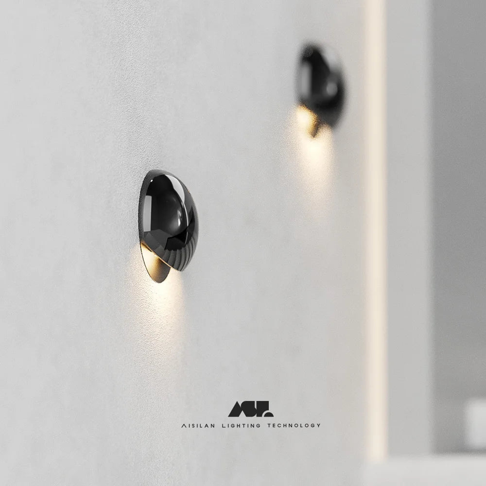 Wall light dimensions and mounting plate detail