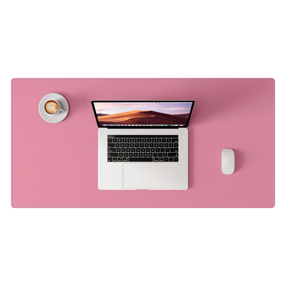 PU leather desk mat with stitched edges, view 17