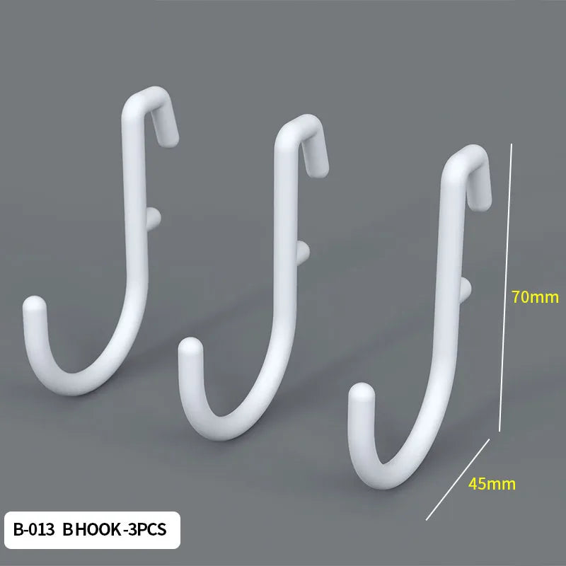 Wall pegboard with hooks, baskets and accessories, view 10