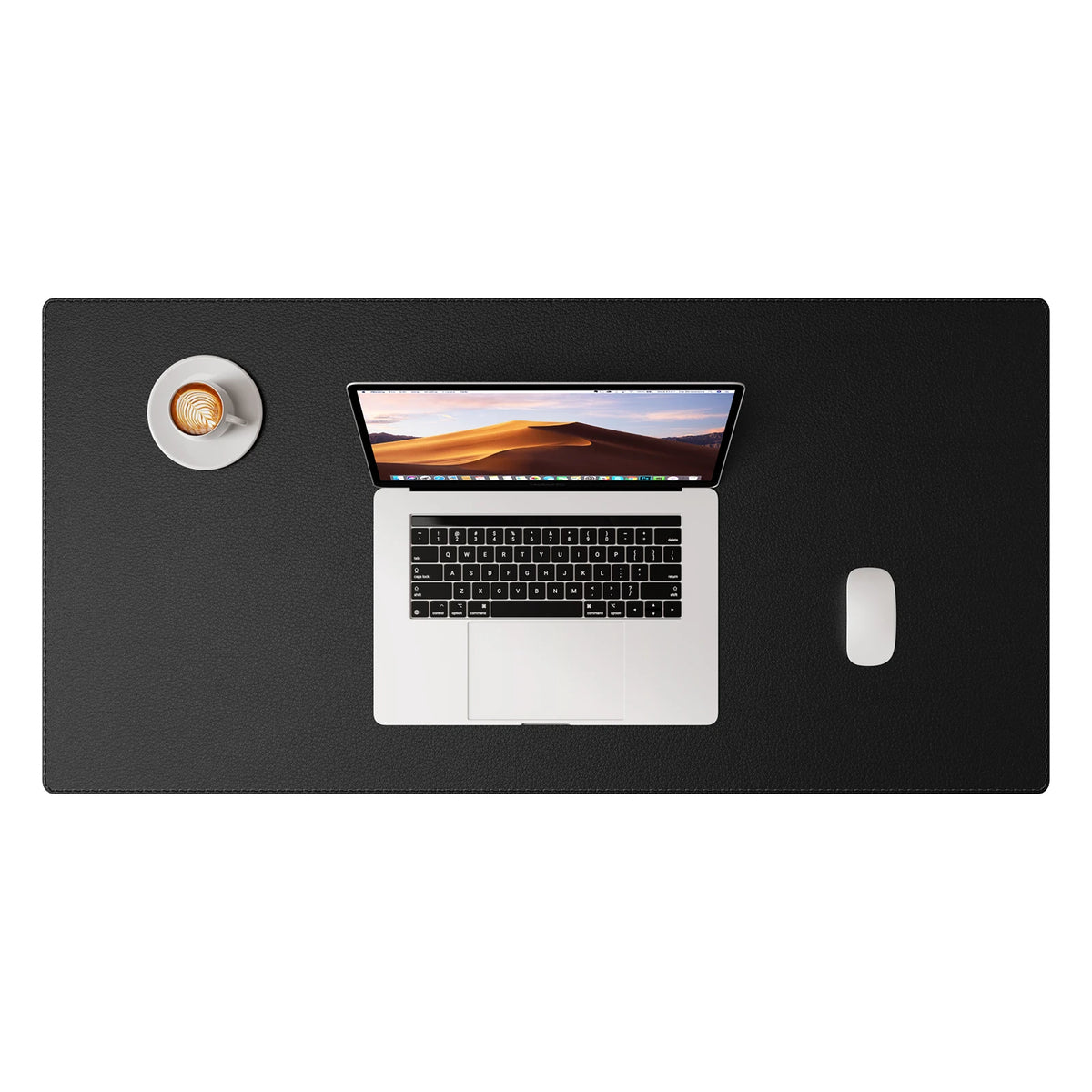 PU leather desk mat with stitched edges, view 24