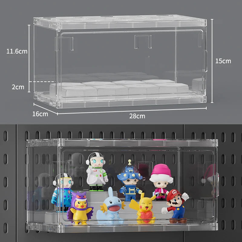 Black gaming pegboard wall organiser with holders, view 36