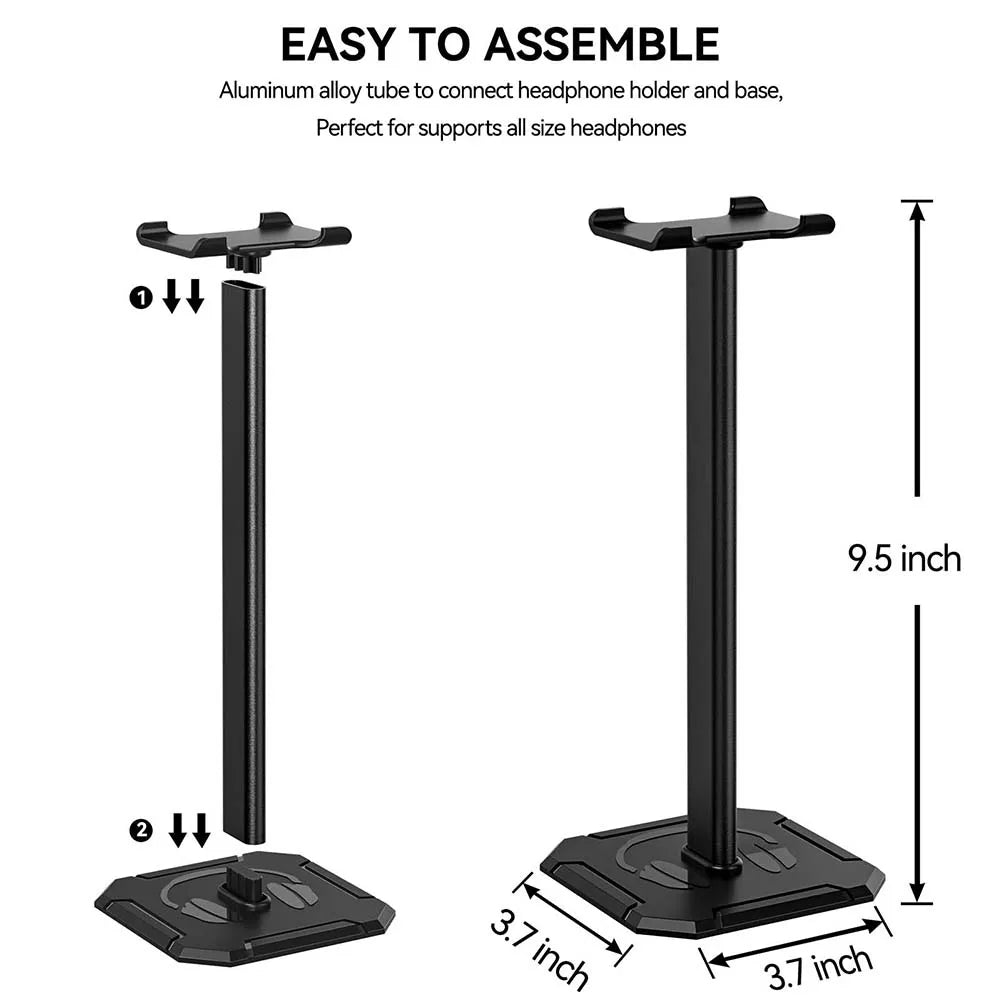 Slim aluminium headphone stand, view 12