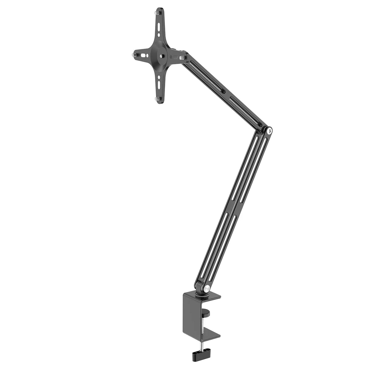 Aluminium tablet desk mount with rotating clamp arm, view 8
