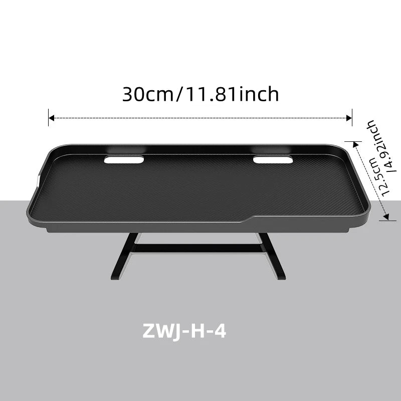 Black steel monitor top shelf, view 11