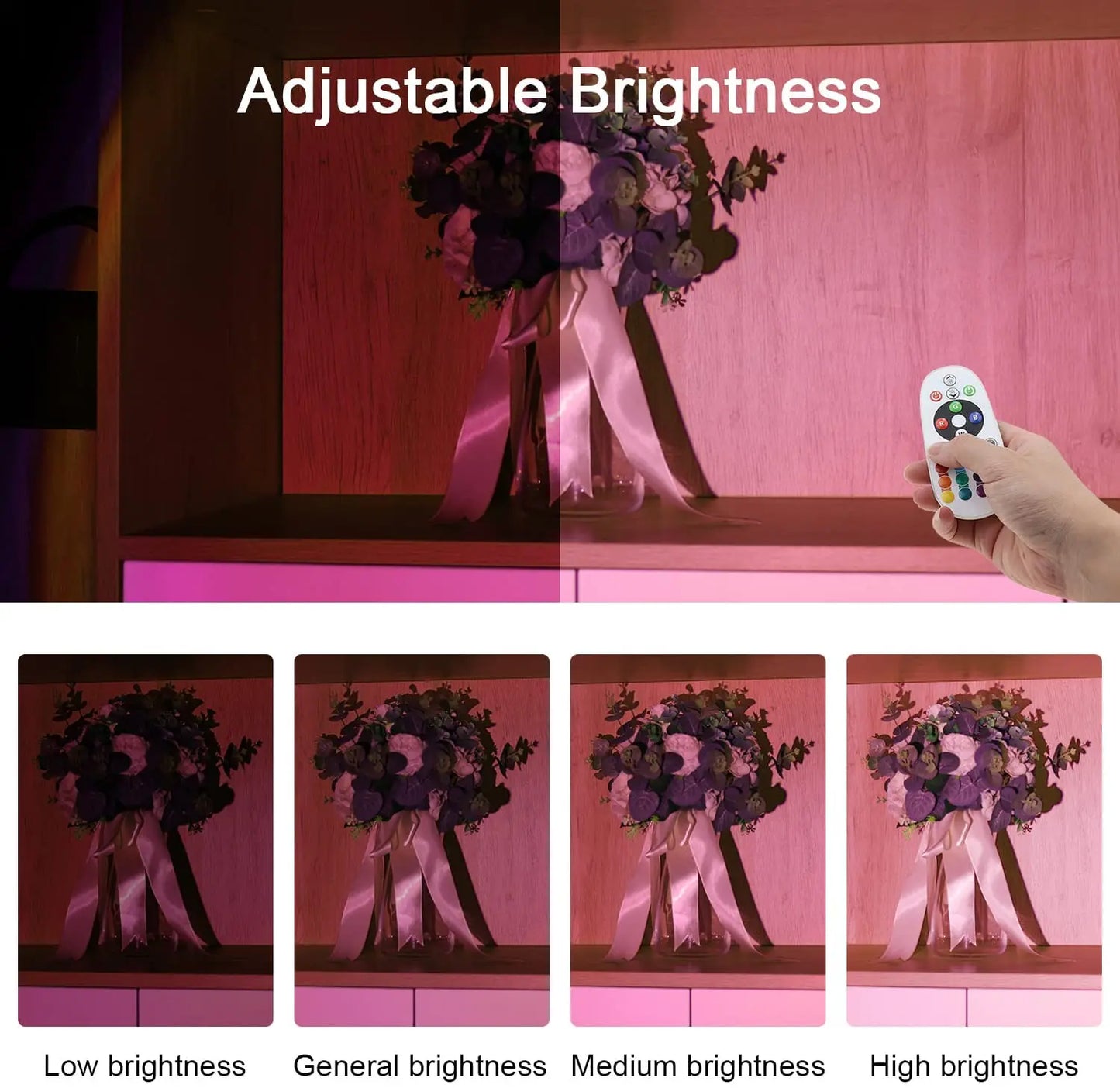 Tuya app controlled sunset lamp interface on smartphone