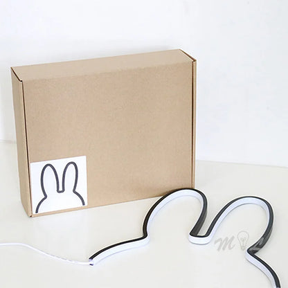 Modern rabbit ear USB lamp for children's bedroom decor
