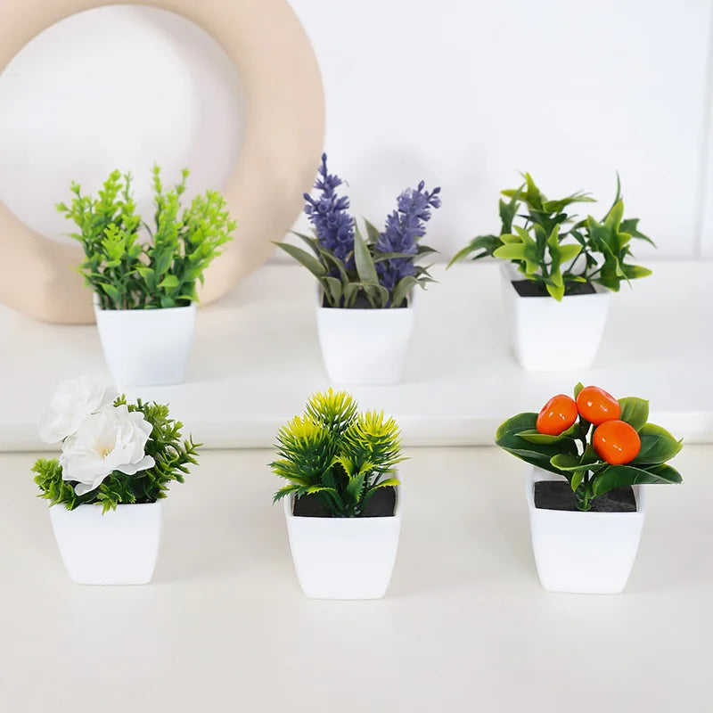 Artificial flowers arranged in a vase, view 12