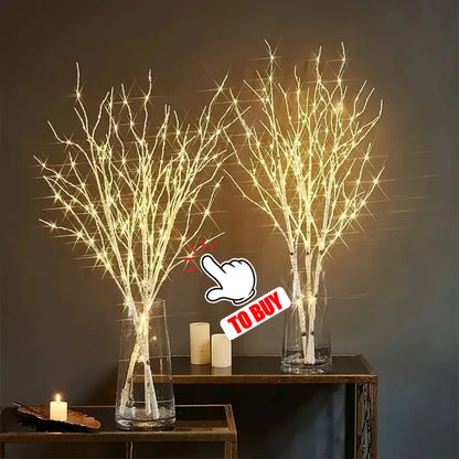 Fairy lights wedding table centrepiece