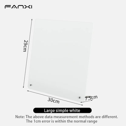 Magnetic board accessories laid out together