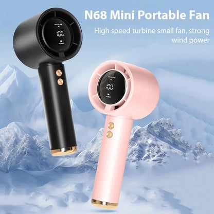 Mini Handheld Fan USB Rechargeable Portable Personal Cooling Fan High Speed Quiet Travel Fan for Outdoor, Office, Home & Desk Use