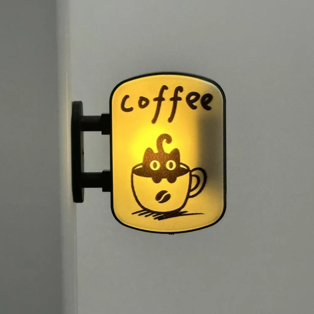 Coffee Corner Fridge Magnet | Retro Mini Sign Decor