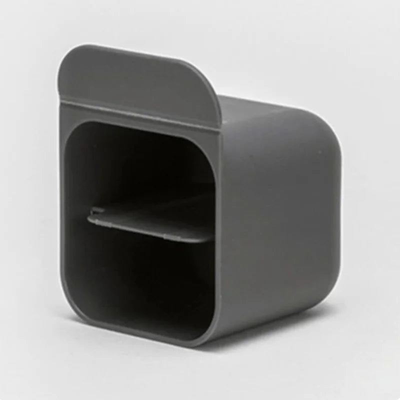 Adhesive stick on pen holder tube in grey or white, view 14
