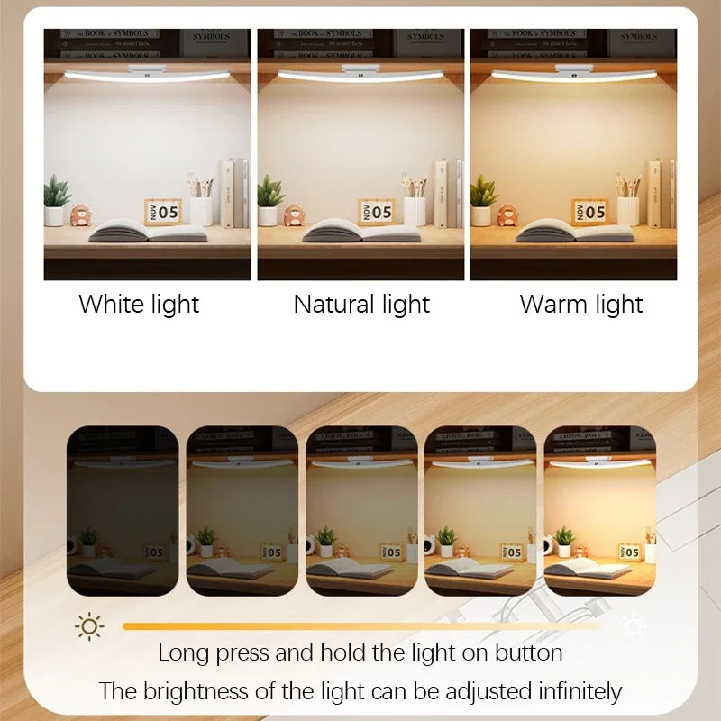 Wireless remote control for magnetic LED desk lamp with dimming buttons