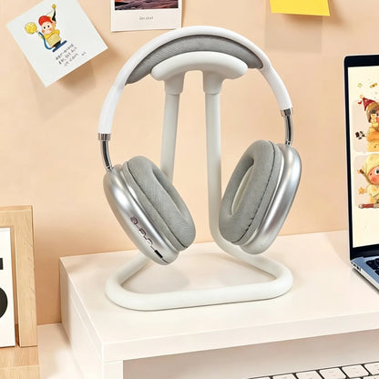 Black headphone stand with anti slip base