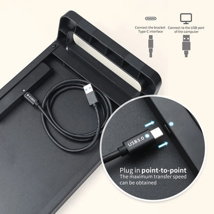 Aluminium monitor stand riser with USB 3.0 hub, view 3