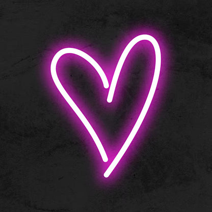 10 colour heart neon sign for car decor