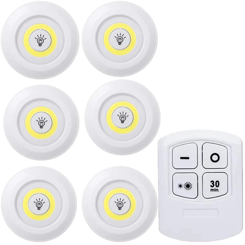 Battery powered LED light with COB and standard LED beads