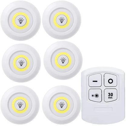 Battery powered LED light with COB and standard LED beads