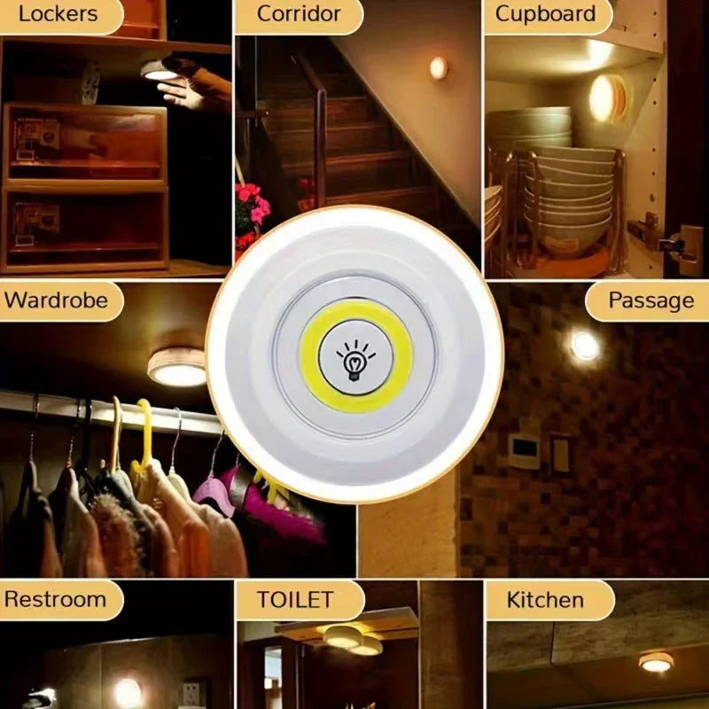 Wireless LED light for wardrobe and closet organization