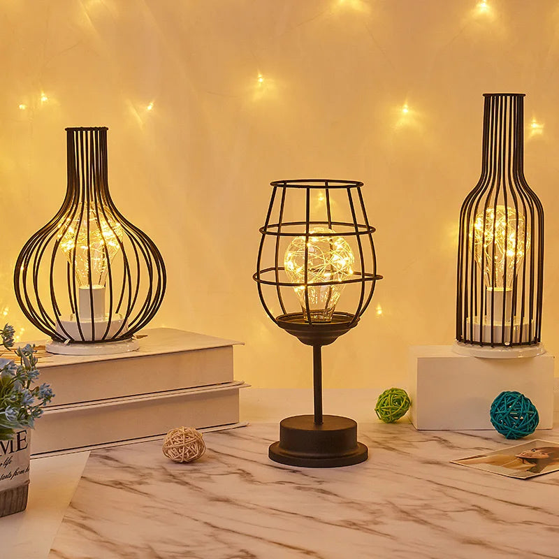 Battery night light wine pot style