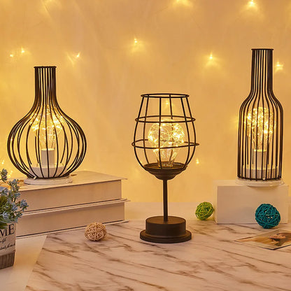 Battery night light wine pot style