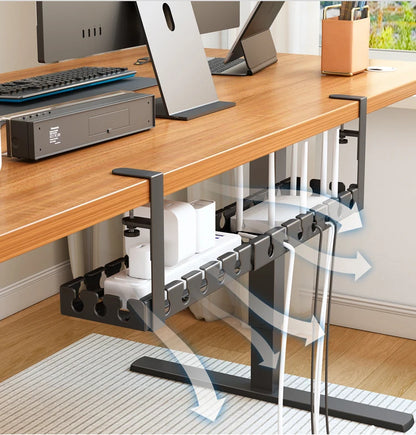 Open basket design of the steel cable management tray