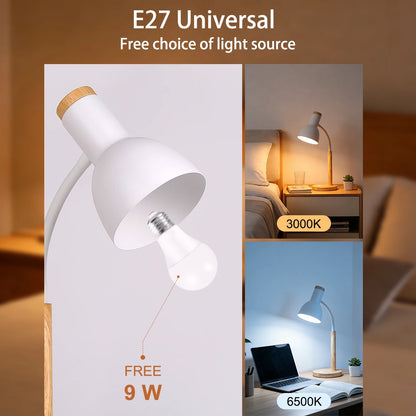 Lamp head rotated to show the 360 degree adjustment