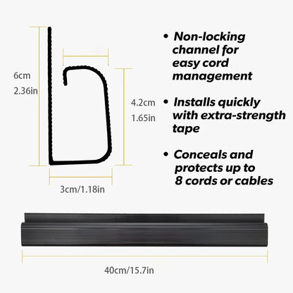 Cables being fed into the cable cover