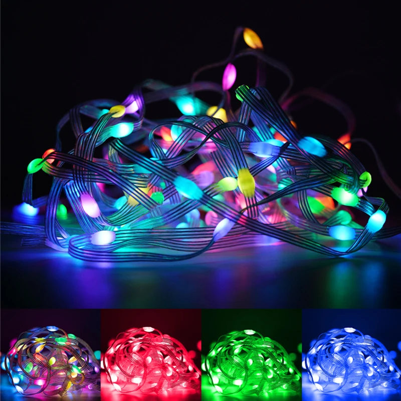 Smart fairy lights party backdrop decoration