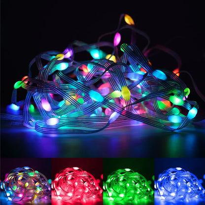 Smart fairy lights party backdrop decoration