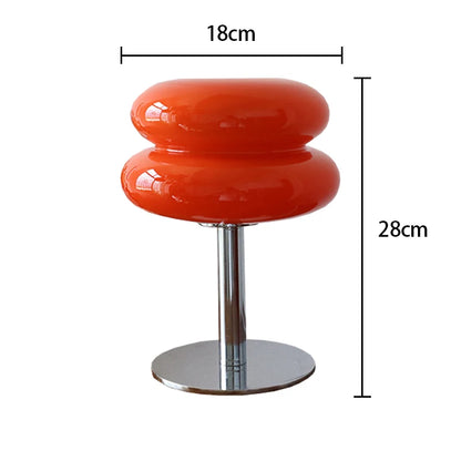 Egg tart shape glass lamp modern interior