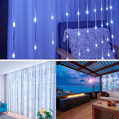 Curtain light sizes 3x1M to 3x3M comparison
