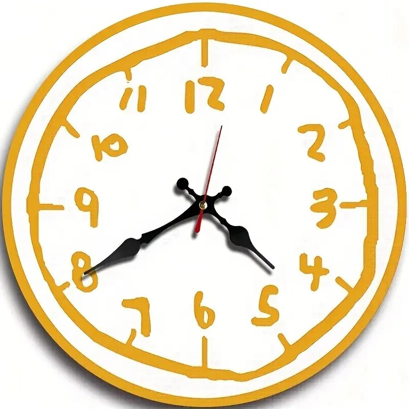 Silent quartz movement clock back detail