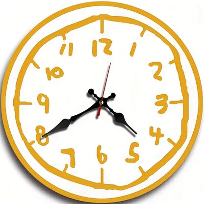 Silent quartz movement clock back detail