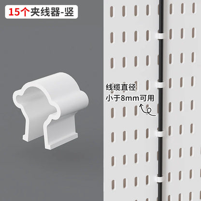 Wall pegboard with hooks, baskets and accessories, view 32