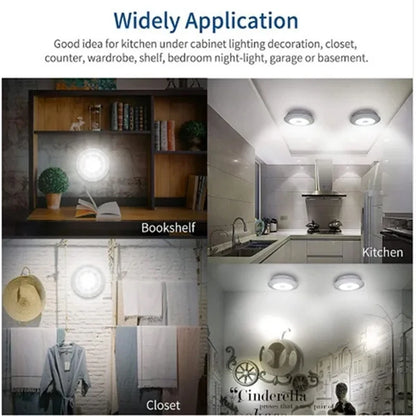 Remote control wireless LED cabinet lighting system