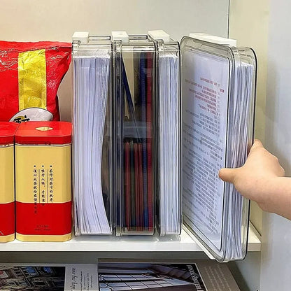 Clear A4 document box for paper storage, view 8