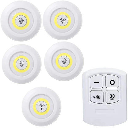 Dimmable LED cabinet light installation in bedroom wardrobe