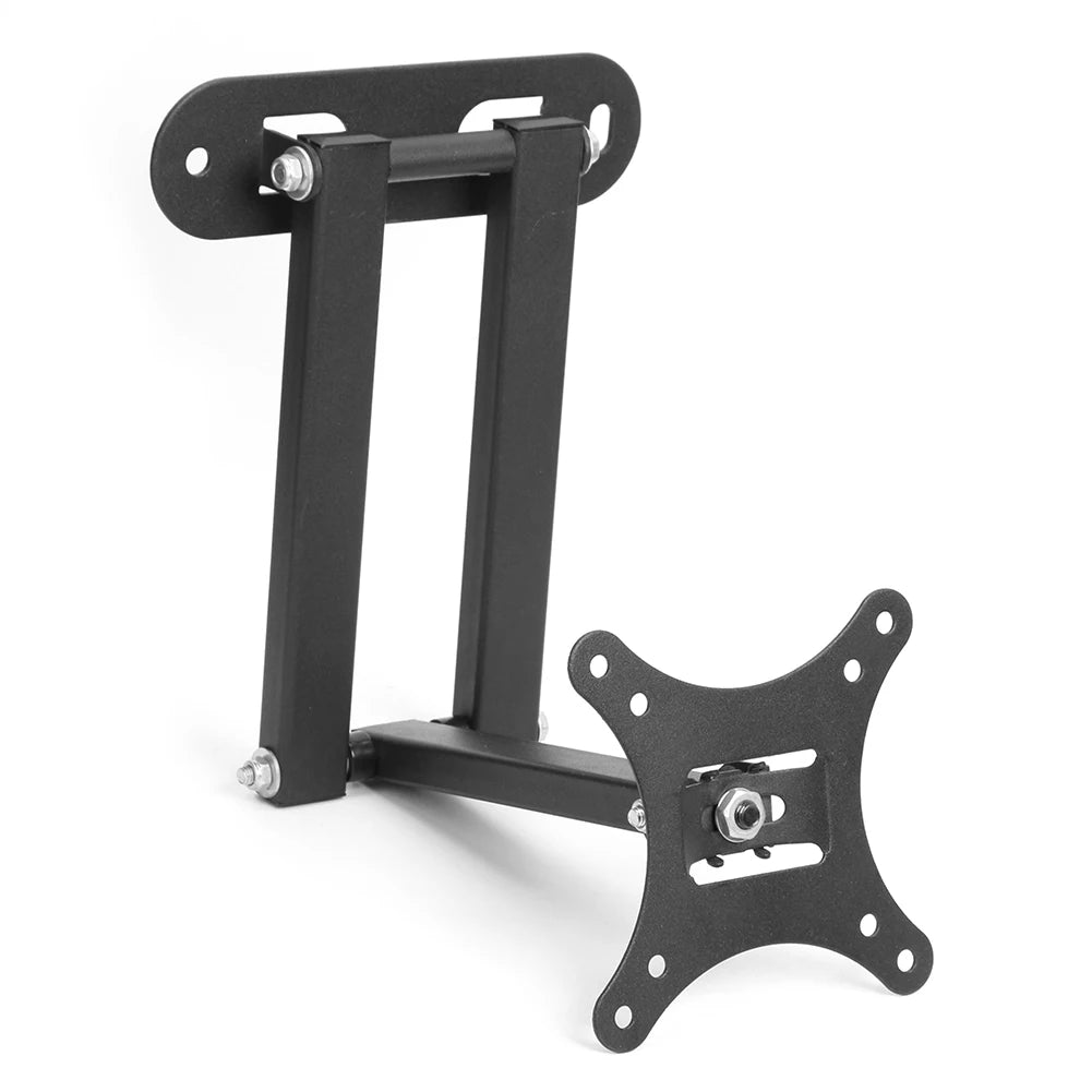 Black retractable TV wall mount bracket, view 10