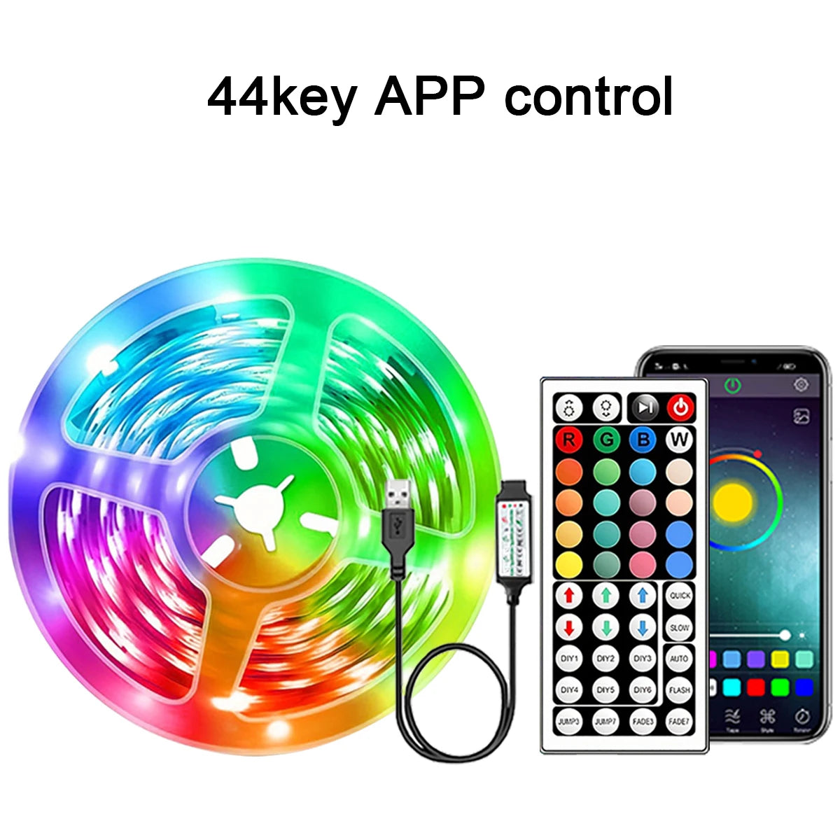 Flexible LED ribbon strip length options