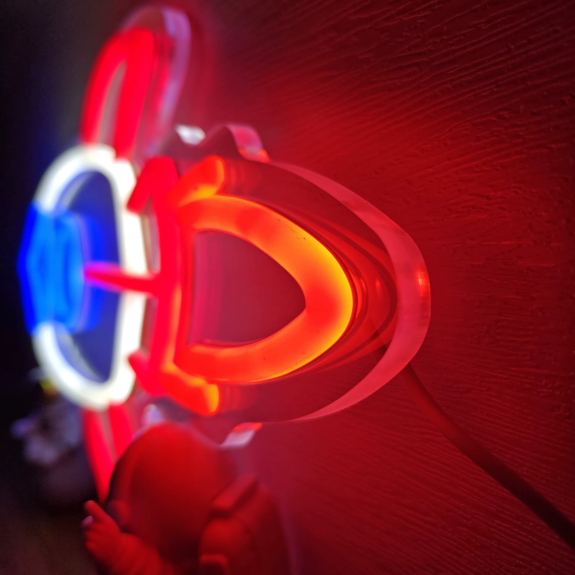 Switch control rocket neon sign gaming room