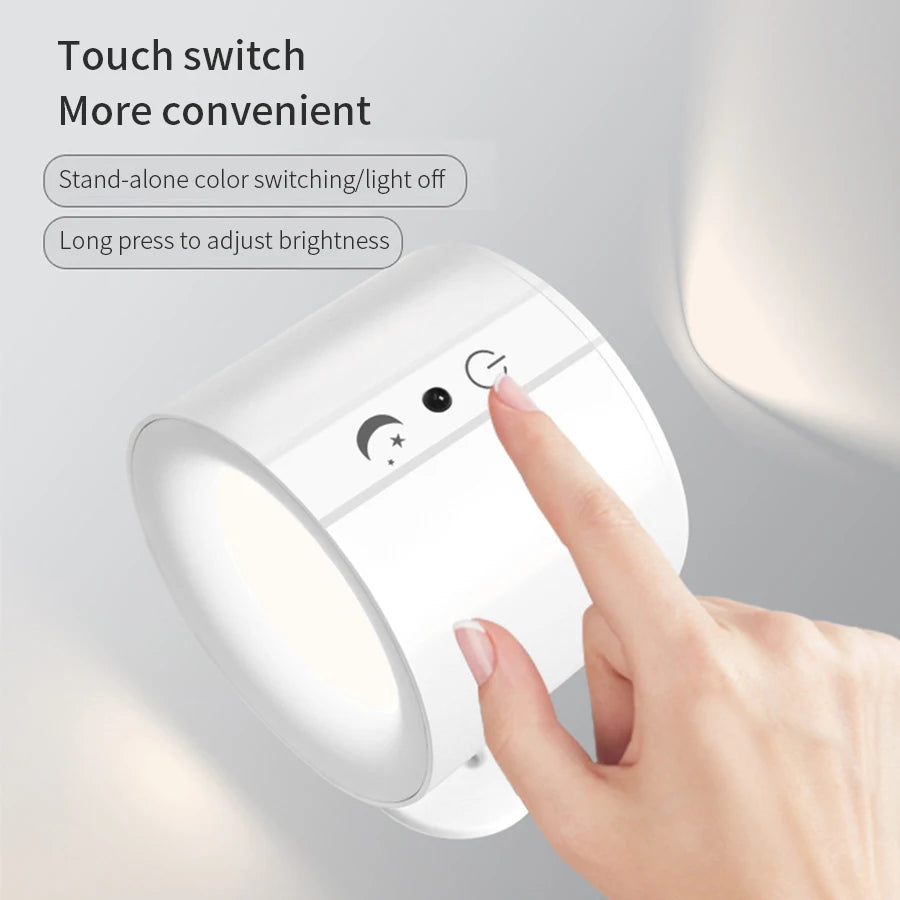 Bedroom wall sconce remote control light